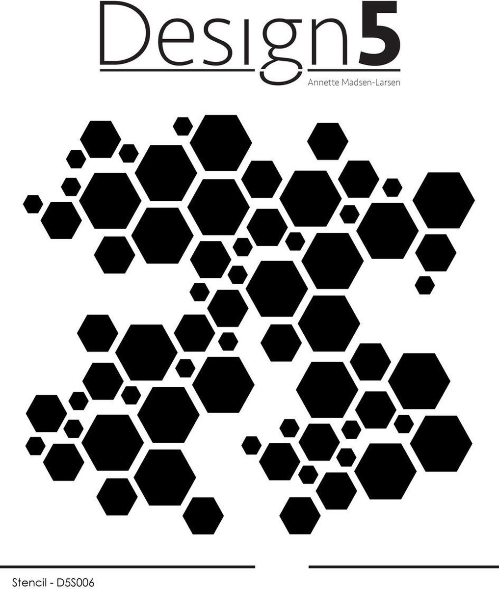 Hexagon Masking Stencil (D5S006)