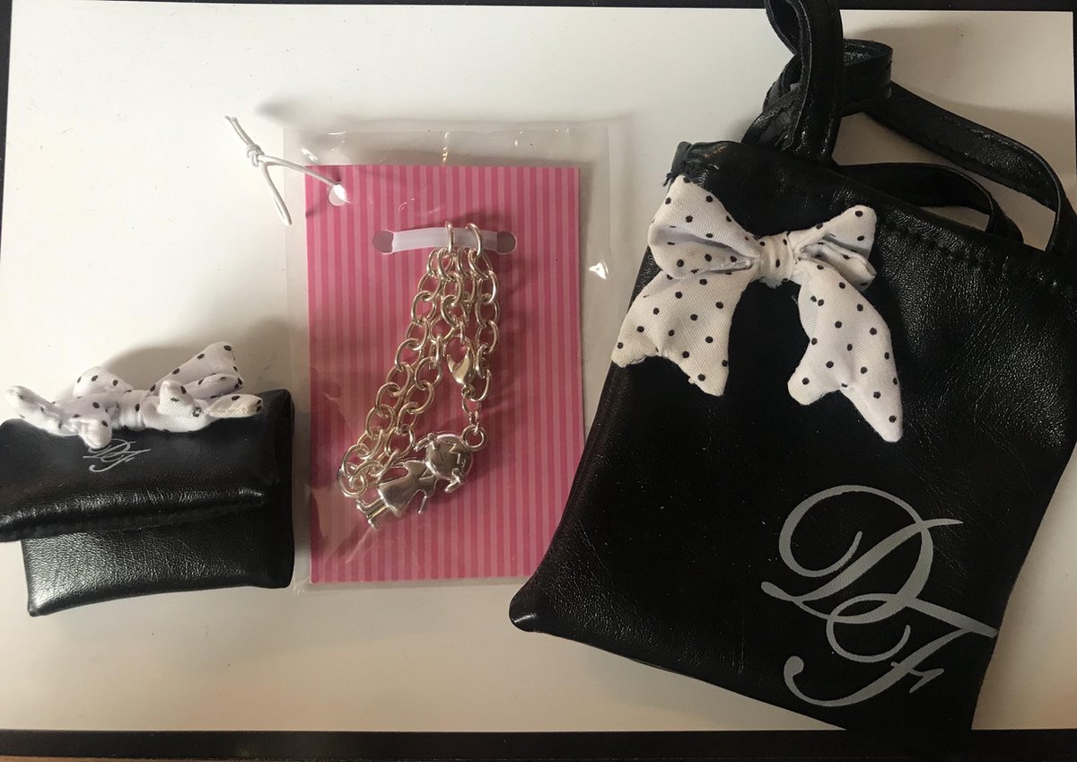 DesignaFriend accessoire Shopperbag + clutch & bedelarmband voor pop & kind