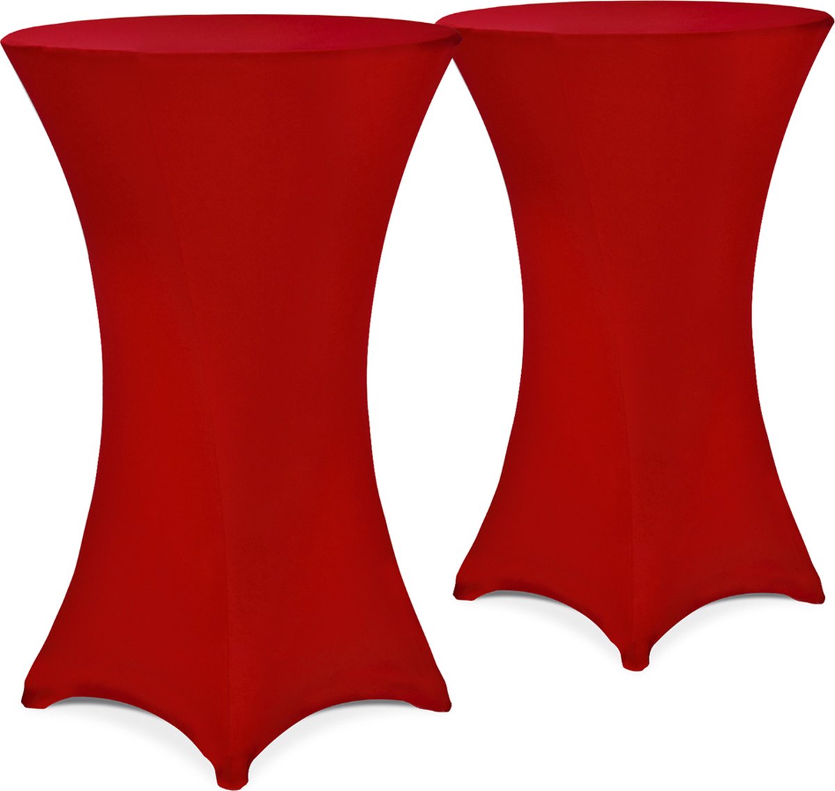   2x   Statafel - Ø 60-65cm 30°C Wasbaar – Bordeaux