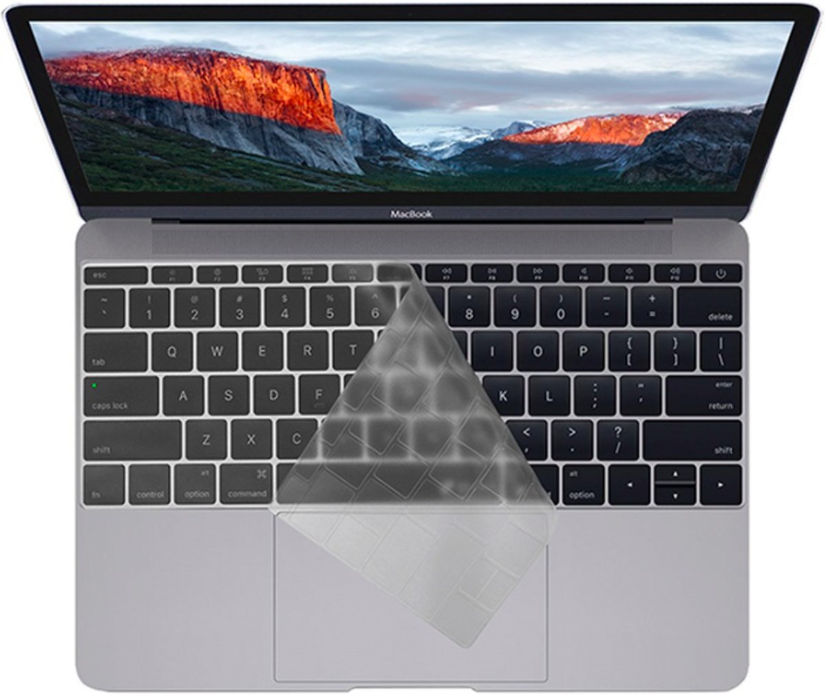 Magic TPU Toetsenbord US Cover voor Apple Macbook Air 13 inch / Pro 13 inch / 15 nch (Retina) - Transparant