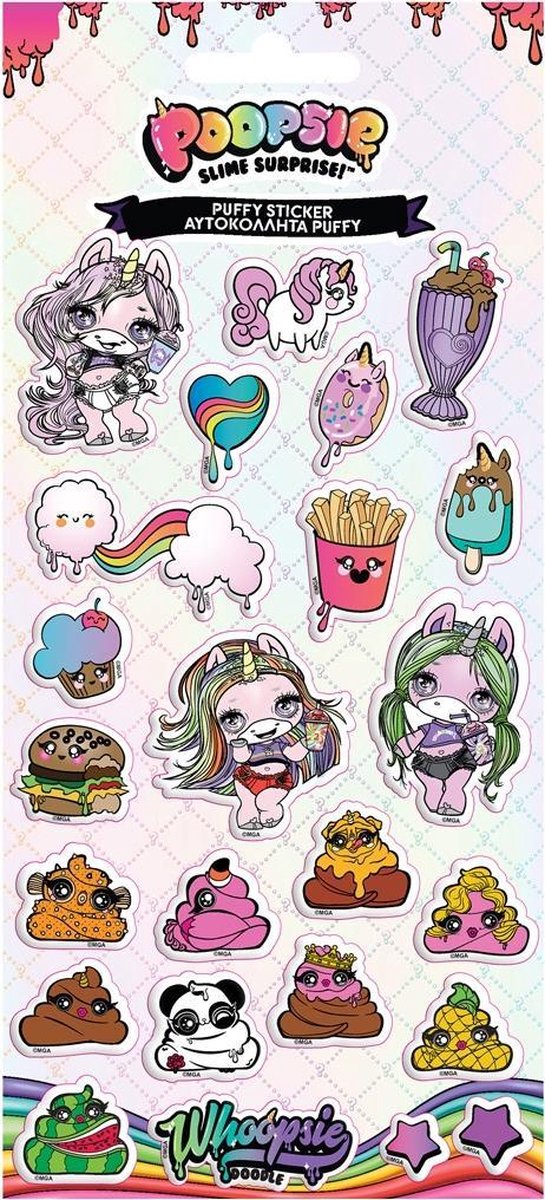   Stickervel Poopsie Meisjes 22 X 10 Cm Papier