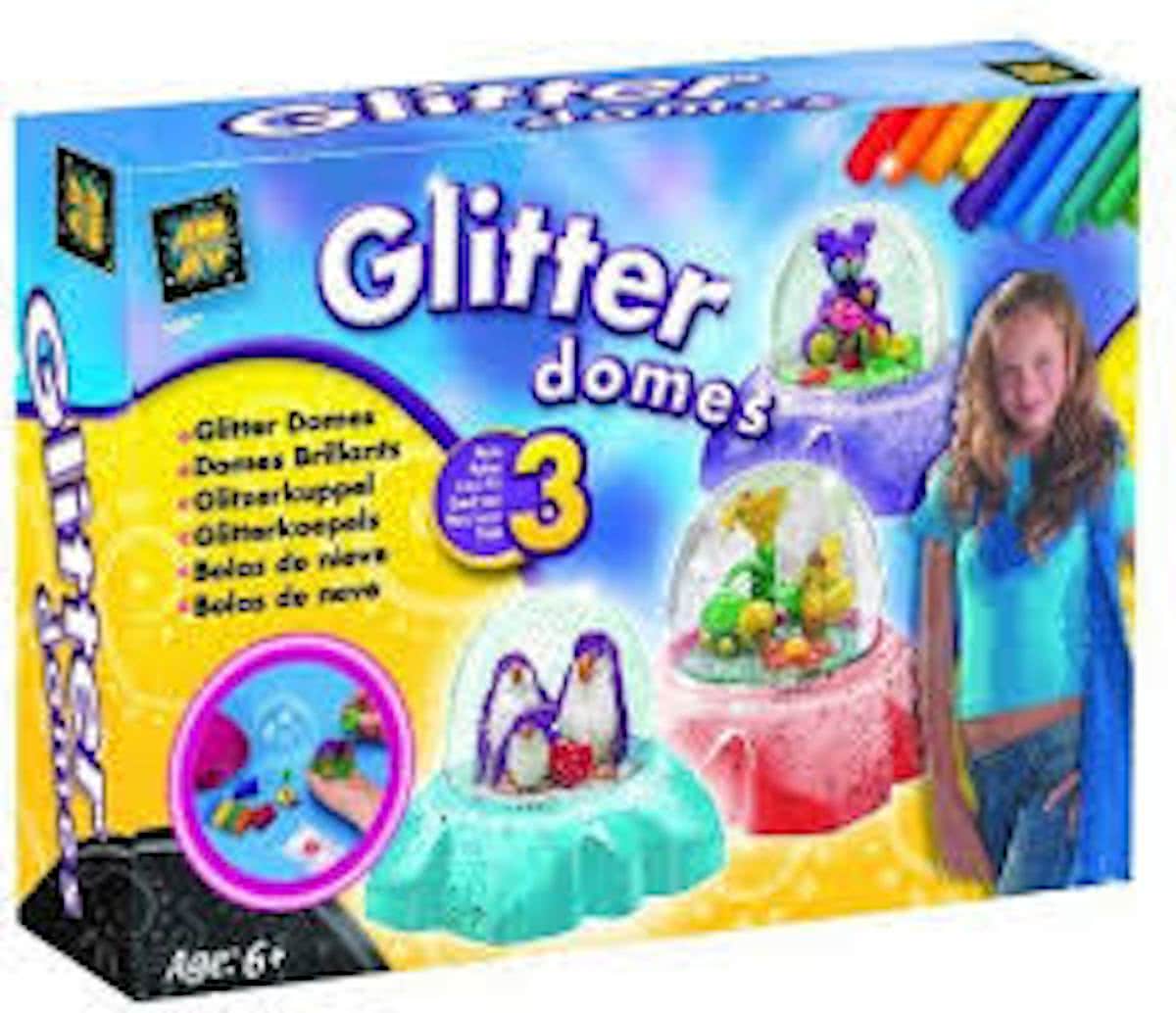 Glitter Domes hobbyset 3 stuks