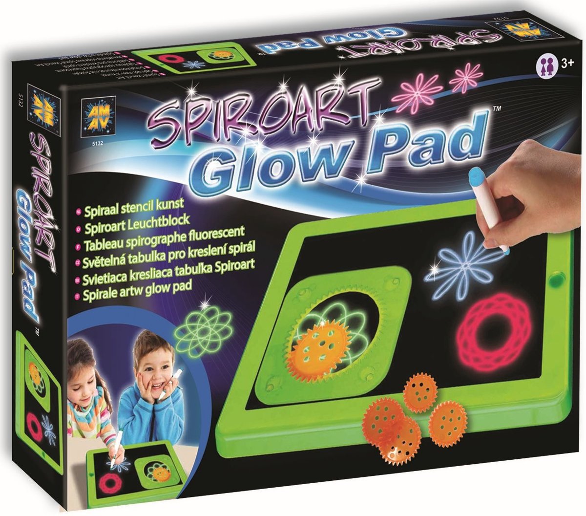 Glow Pad Spiro Art