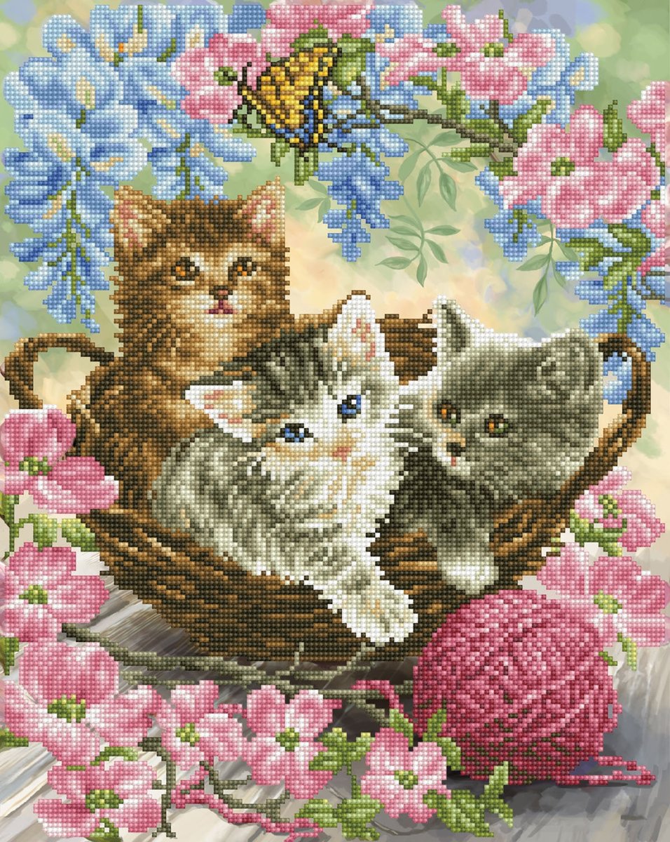 DD10.035 Diamond Dotz® - 40x50cm Kitty Knits