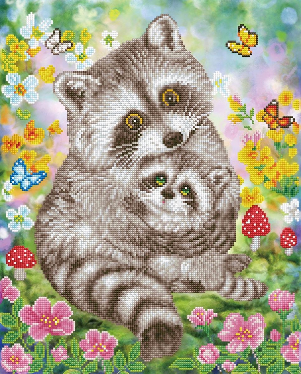 DD9.054  ® - 42x52cm Sweet Racoons