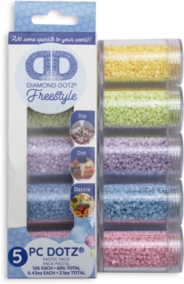 DDA.011 DIAMOND DOTZ® SAMPLER PACK - Pastel (8054, 8125, 8103, 8236, 8321)