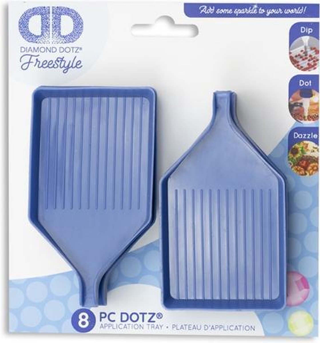 DDA.031 DD Bulk Pack Blue Trays with pouring lip