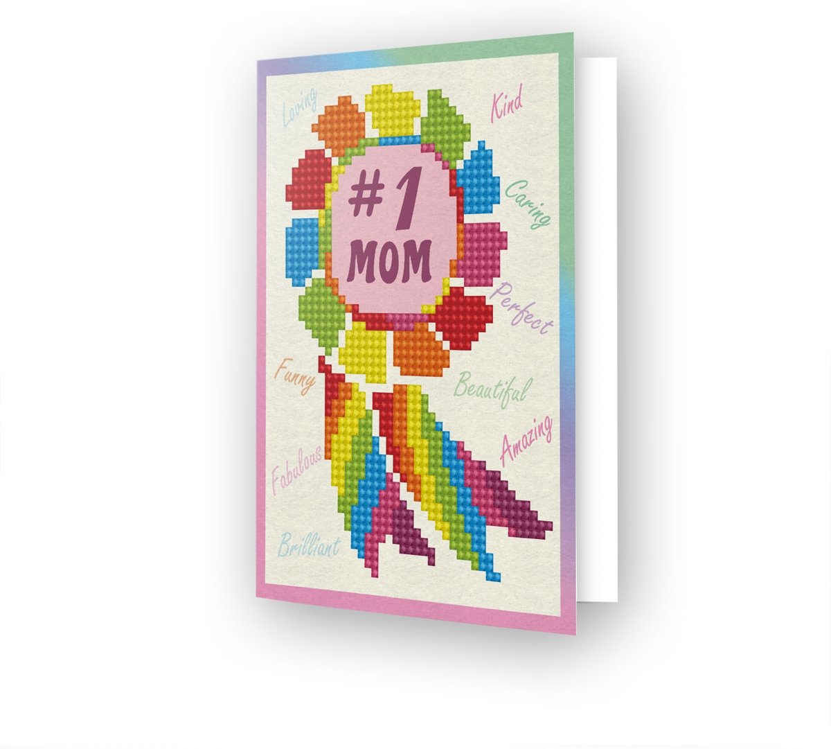 DDG.015 Diamond Dotz® - Greeting Card NUMBER 1 MOM