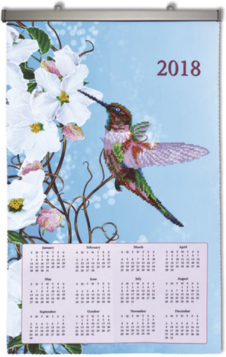 Diamond Dotz   painting Kalender Kolibrie (39,5 x 80 cm)