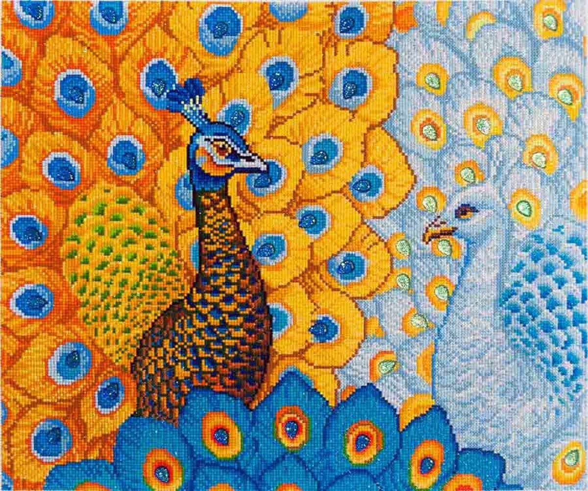 Diamond Dotz   painting Romantic Peacocks (57x49 cm)