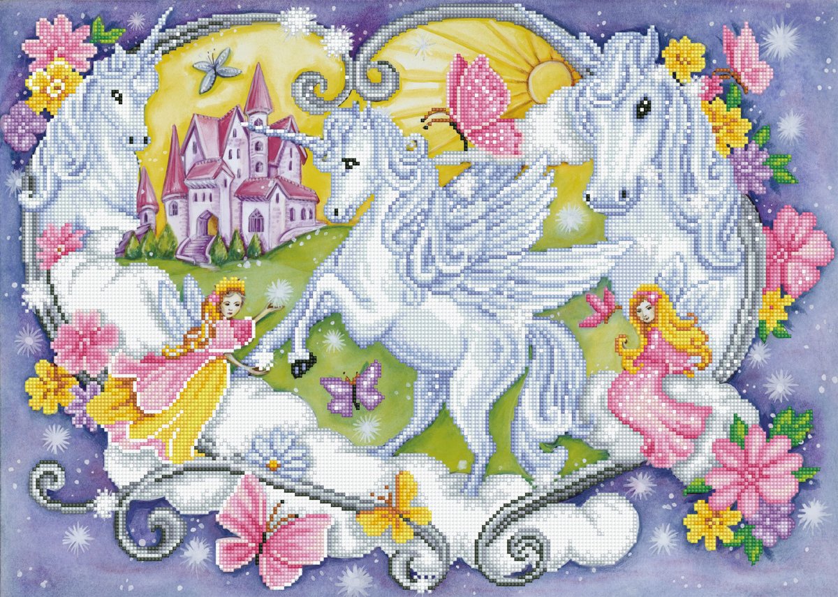 Diamond Dotz� Princess Magic - Diamond Painting (70x50 cm)