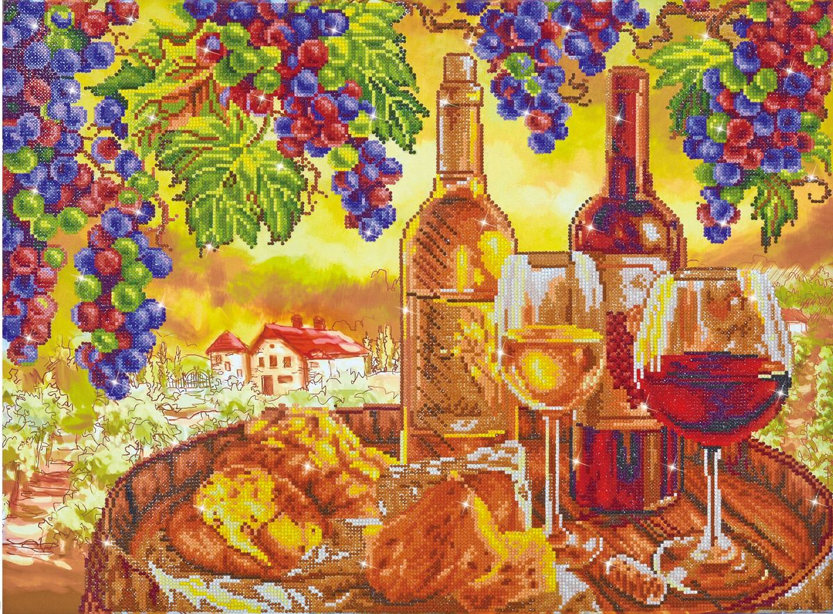 Les Vins de Campagne Diamond Dotz 76x57 cm