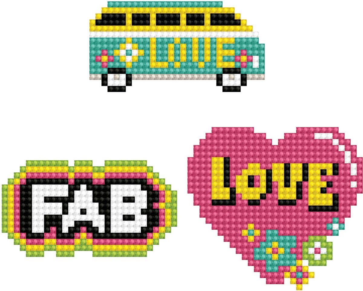 Stickerset Dotzies 3 stuks: Love