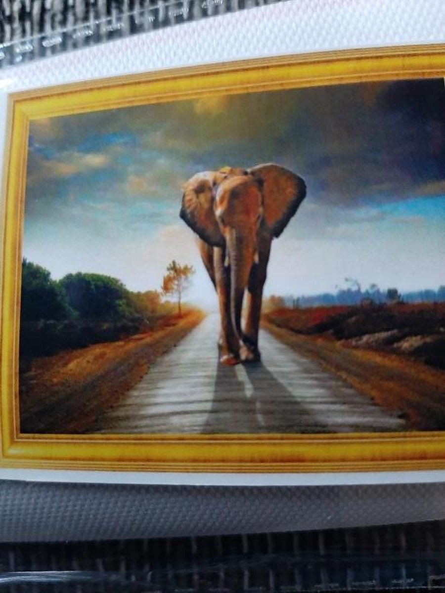 Diamond painting - Olifant - 20x30 cm