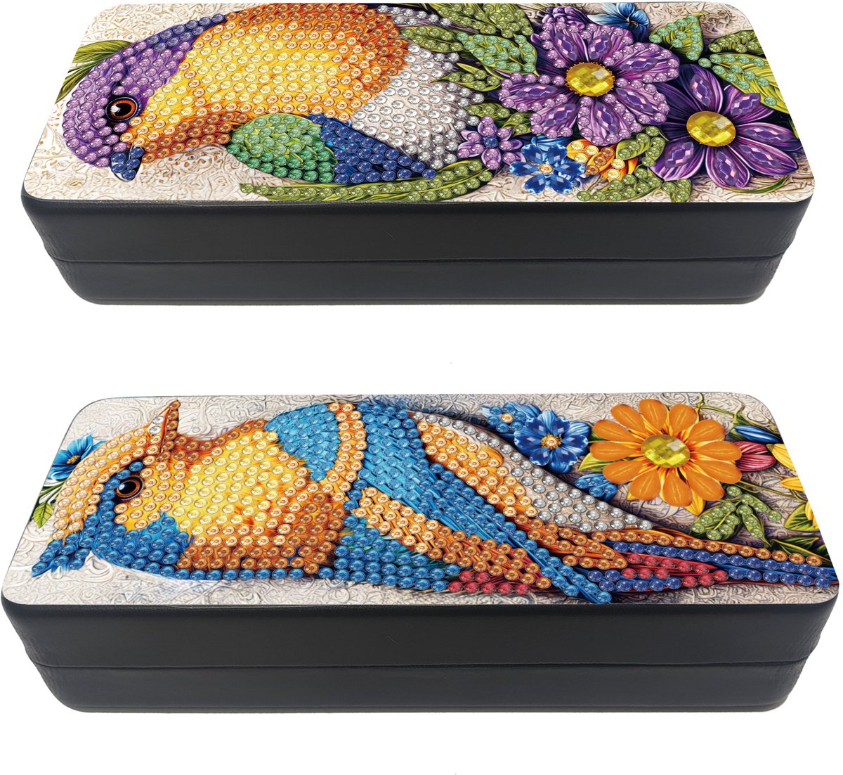 Brillenkoker - 209 - 2 stuks - diamond painting - compleet pakket - Diamond painting by Wietske