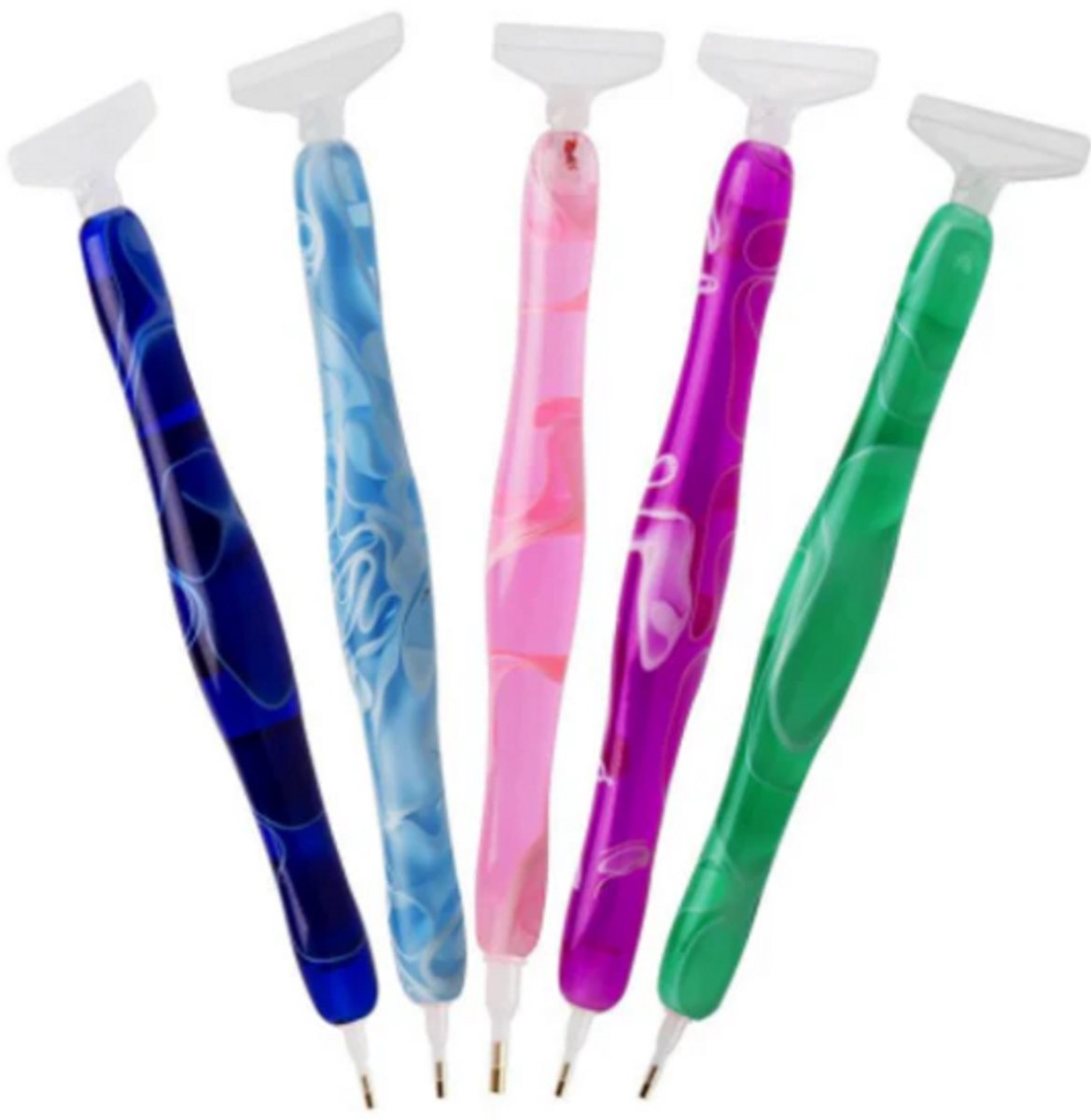 Ergonomische diamond painting pen - Lichtblauw - Diamond painting by Wietske