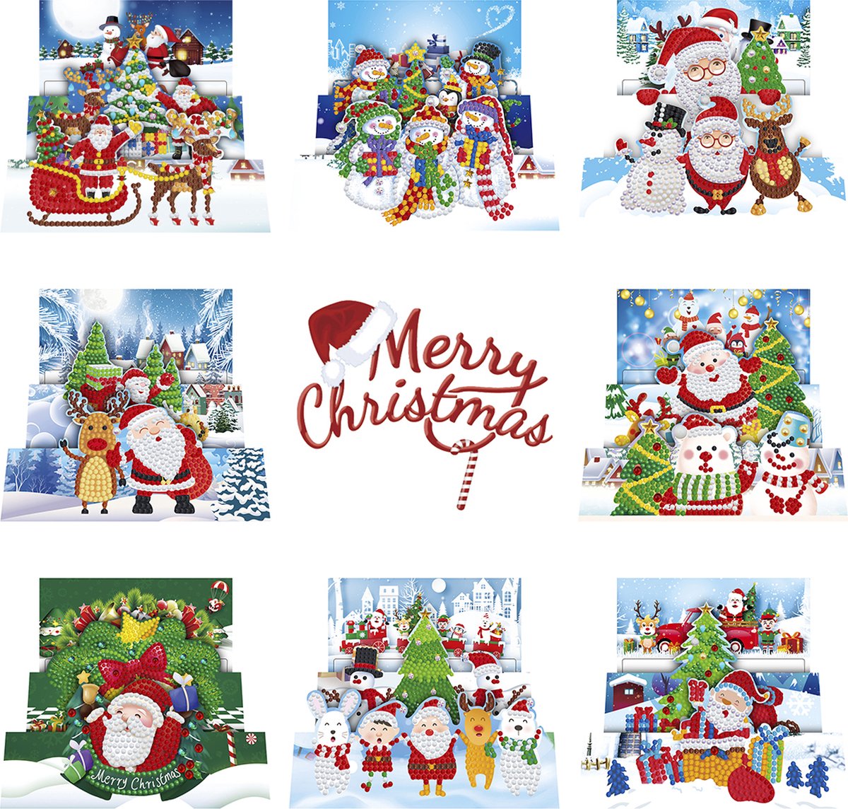 Kaarten 208 - Diamond painting - compleet pakket - Diamond painting by Wietske