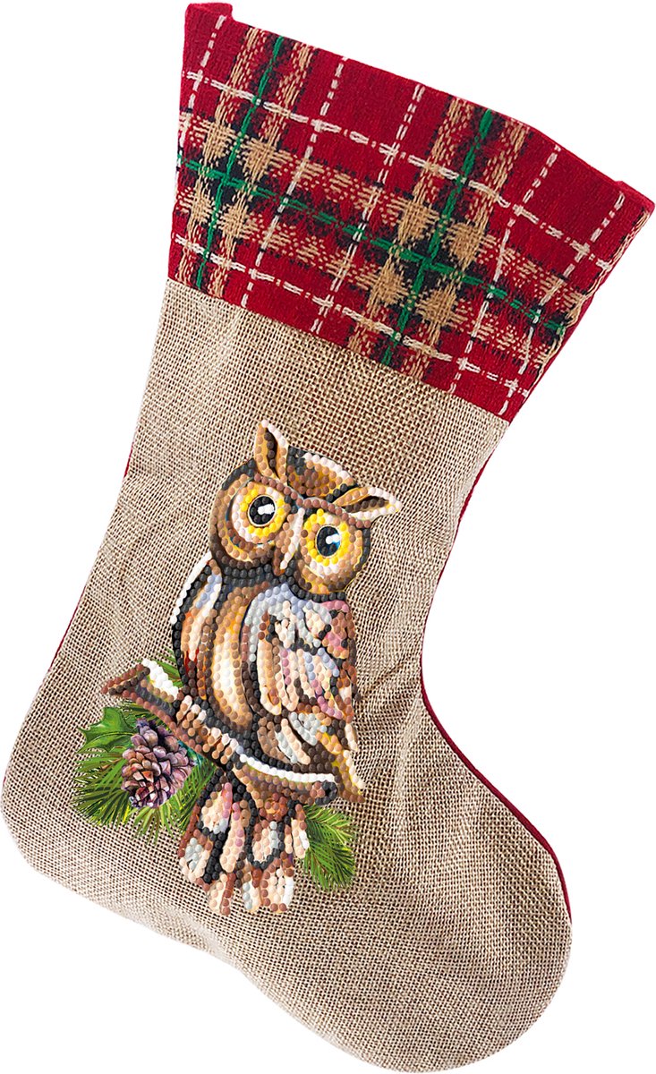 Kerstsok 32 - Diamond painting - compleet pakket - Diamond painting by Wietske