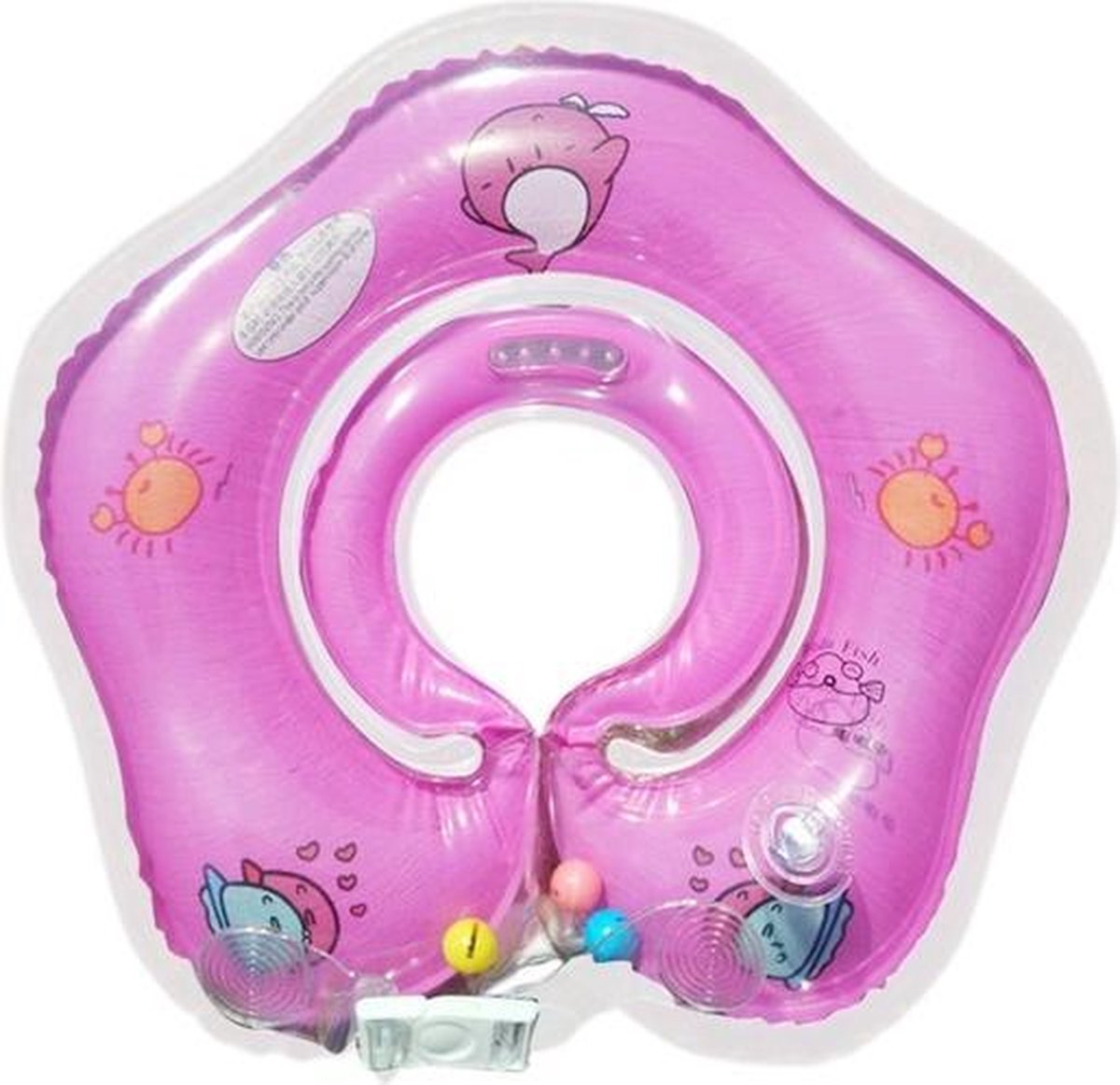 Baby zwemring Roze - Opblaasbare nekring - Baby zwembad - Baby zwemmen Babyfloat GETEST!