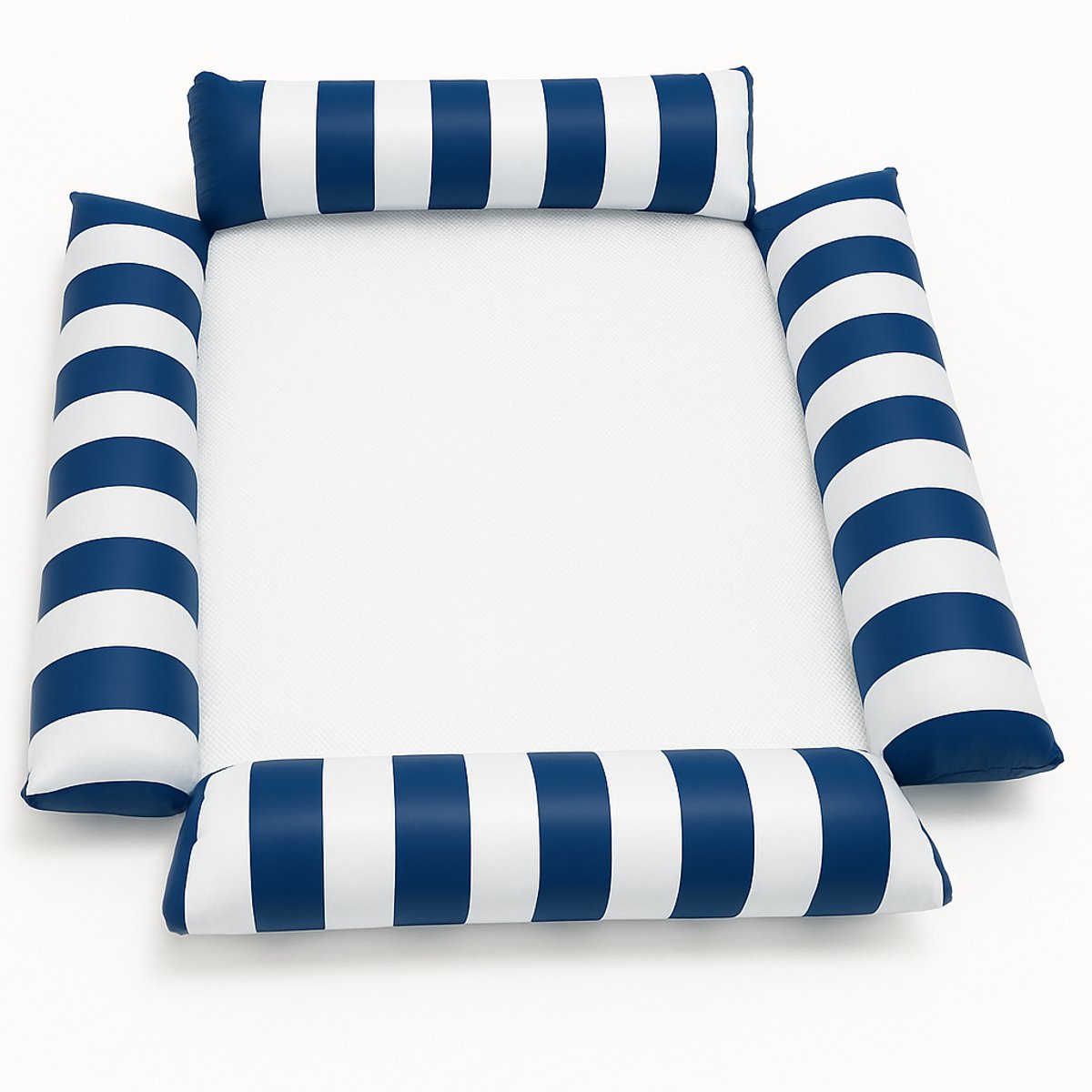   - Waterhangmat Vierkant - Luchtbed Zwembad - Luchtmatras opblaasbaar - Waterstoel - Zwembad/Strand - Waterspeelgoed - Vakantie - Donkerblauw