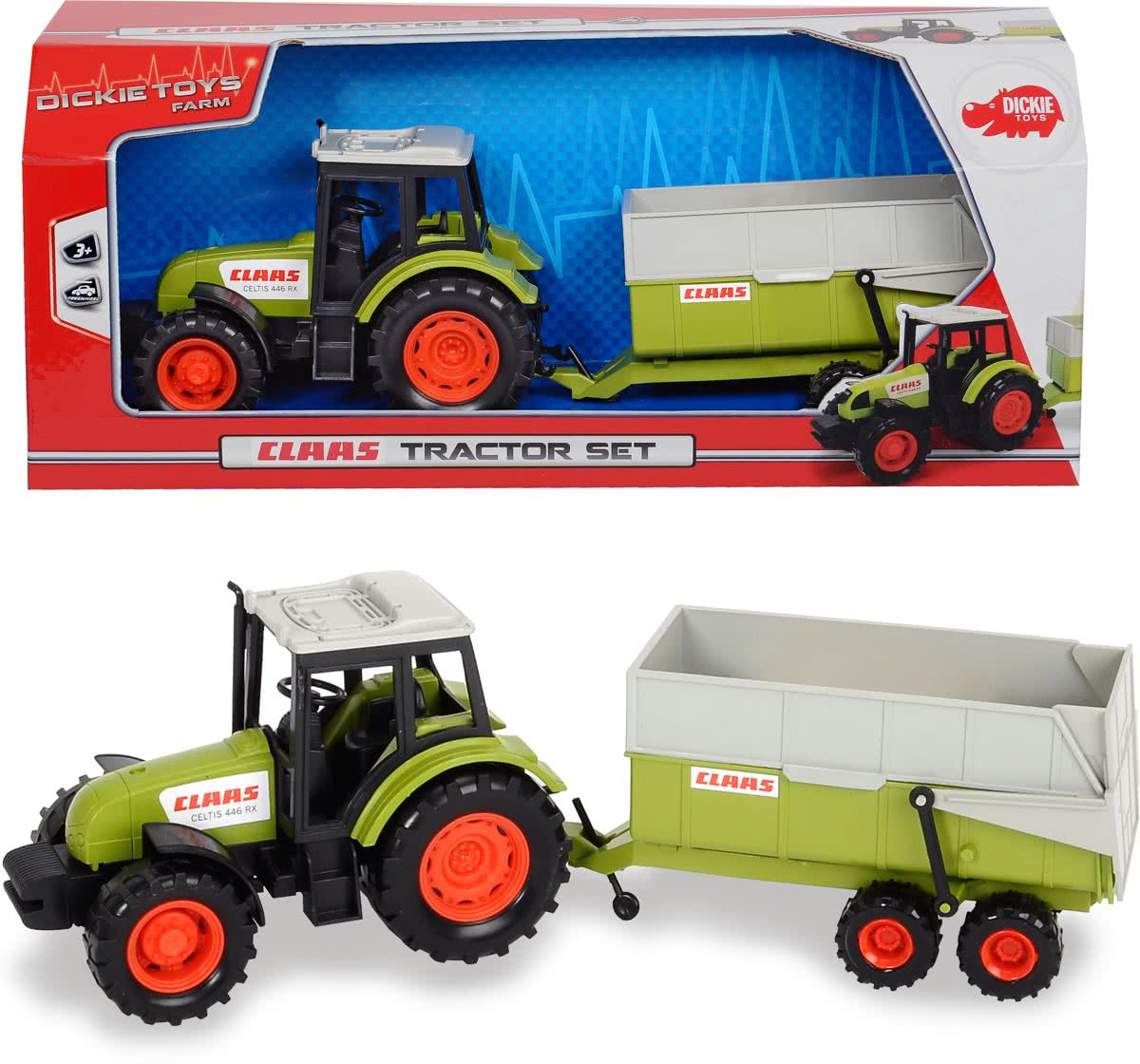 CLAAS - TRACTOR WITH TRAILER(36CM)