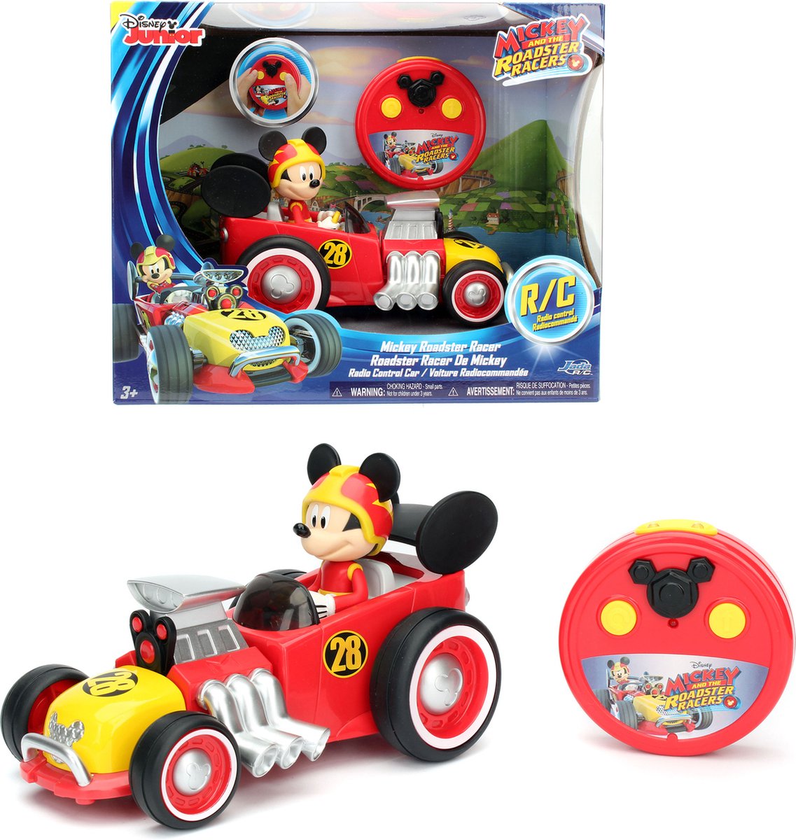 Jada Toys - IRC Mickey Roadster Racer - Bestuurbare auto