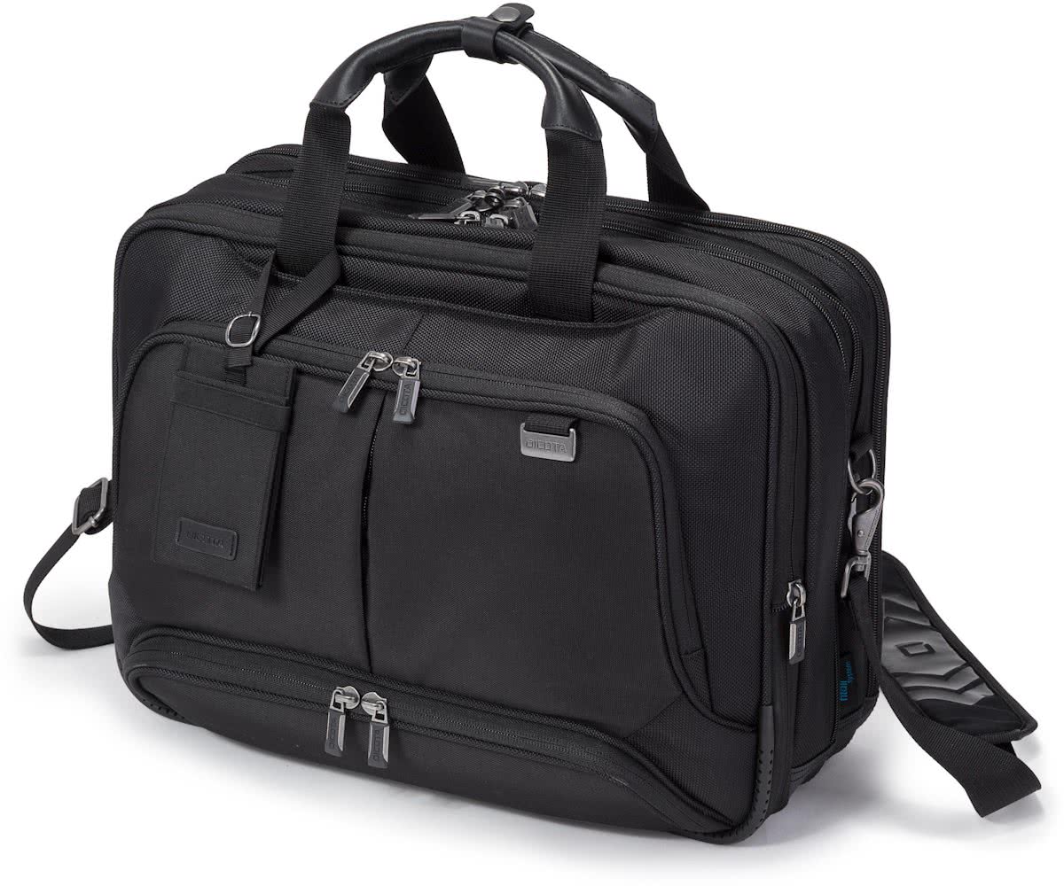 Dicota Top Traveller Twin PRO 15.6 inch - Laptoptas / Zwart