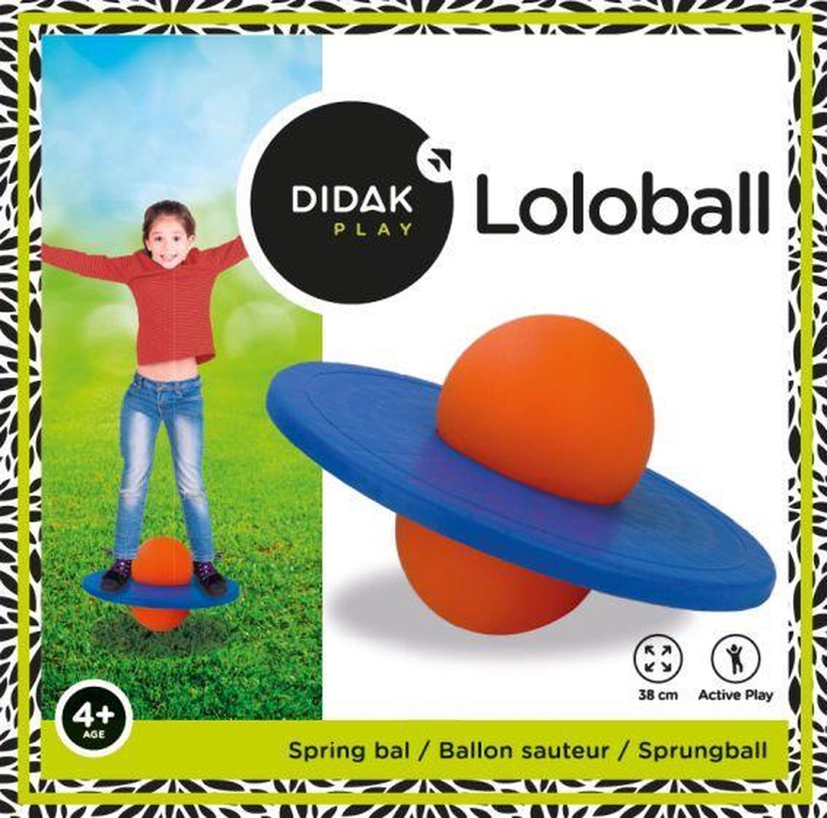 Lolobal - Blauw/Rood - 38 Cm