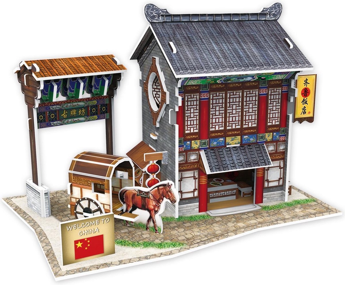 Dielay - 3D Puzzel - Complete Set - 47 Onderdelen - Chinees Restaurant