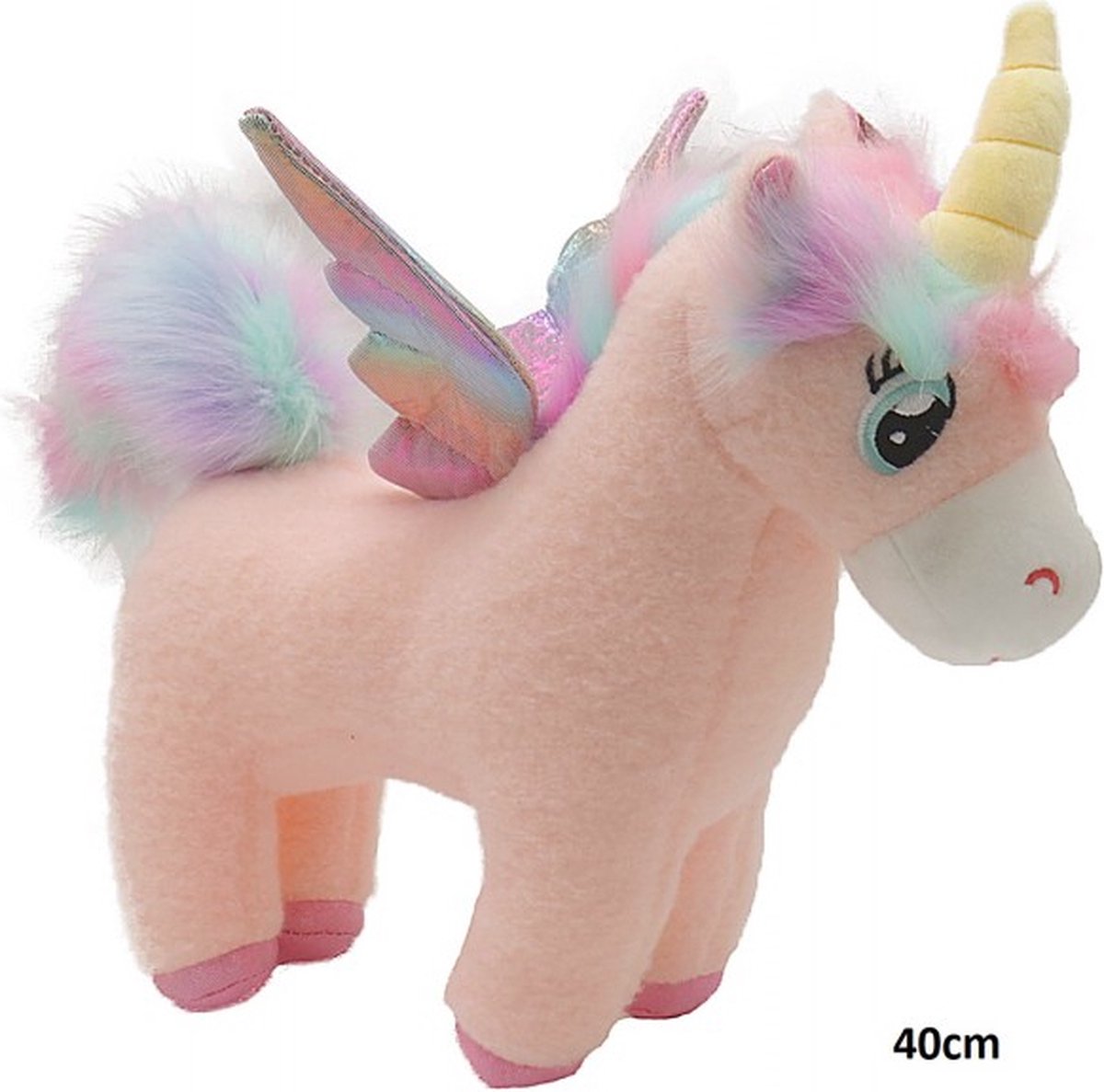 Knuffel Eenhoorn - Pluche - 40 cm - Roze