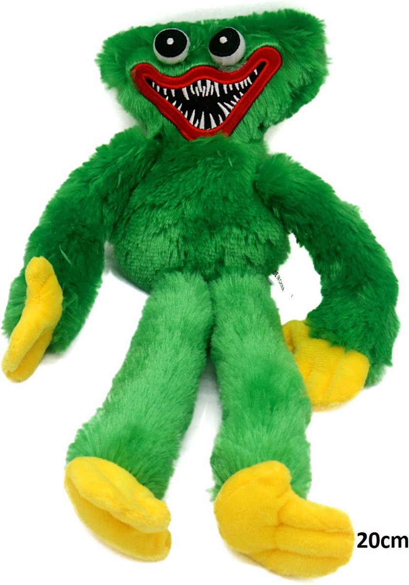 Knuffel Huggy Wuggy - Pluche - Lengte 20 cm - Groen