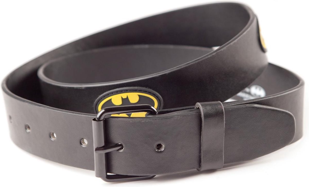 Batman - Zwarte Patched Riem Maat M (107cm)