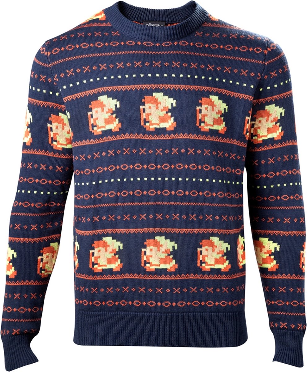 Difuzed Zelda Kersttrui Link Maat XXL - Blauw