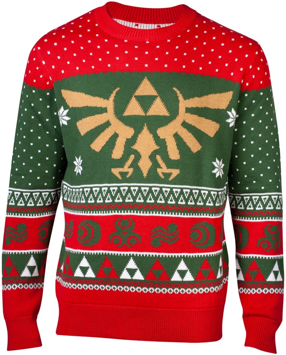 Difuzed Zelda Kersttrui Maat S - Multi