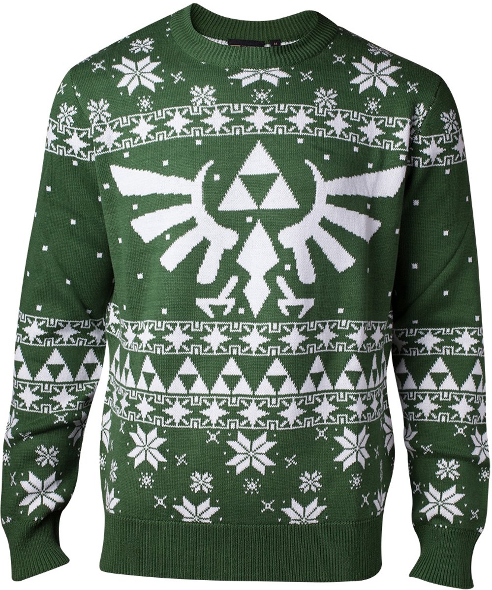 Difuzed Zelda kersttrui Maat XXL - Groen