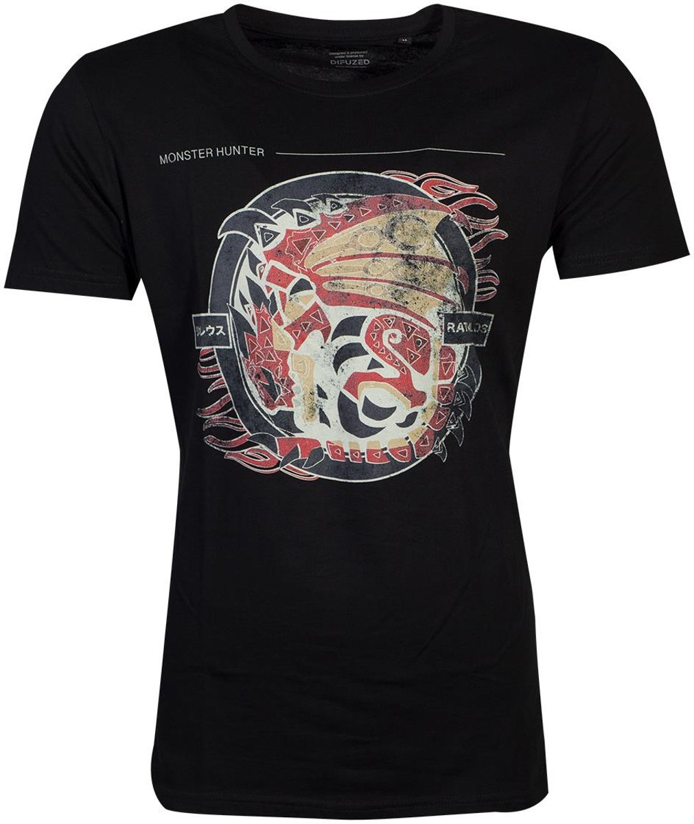 Monster Hunter Heren Tshirt -M- Rathalos Zwart