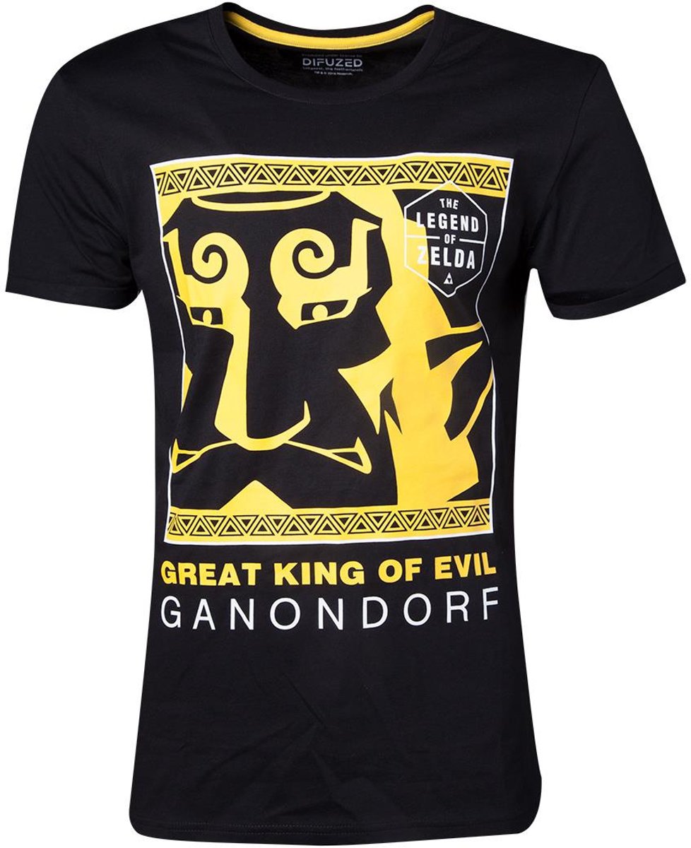 Nintendo Zelda Heren Tshirt -S- King Of Evil Zwart