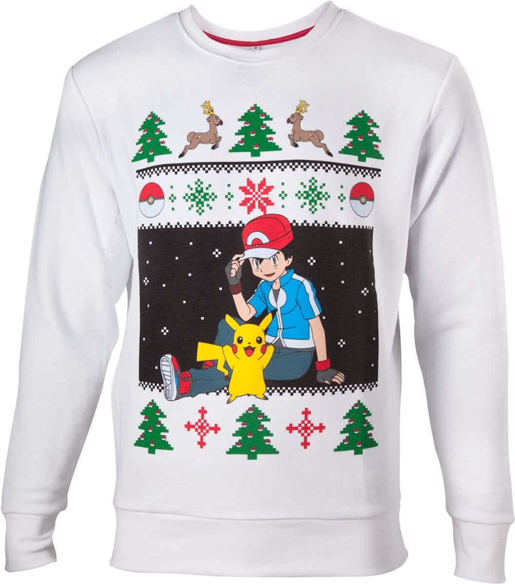 POKEMON - Sweater Ash and Pikachu Christmas (L)