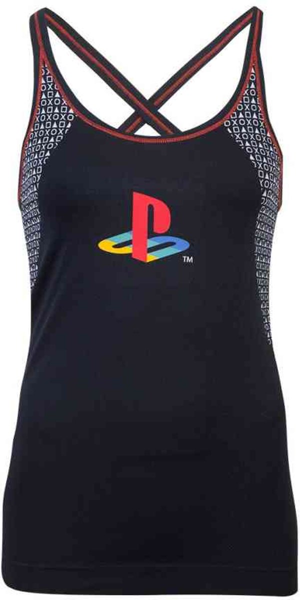 Playstation Tanktop -XL- Tech Seamless Zwart