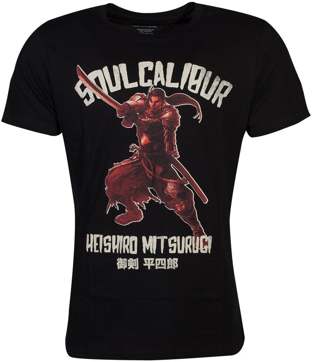 Soulcalibur Heren Tshirt -S- Heishiro Mitsurugi Zwart