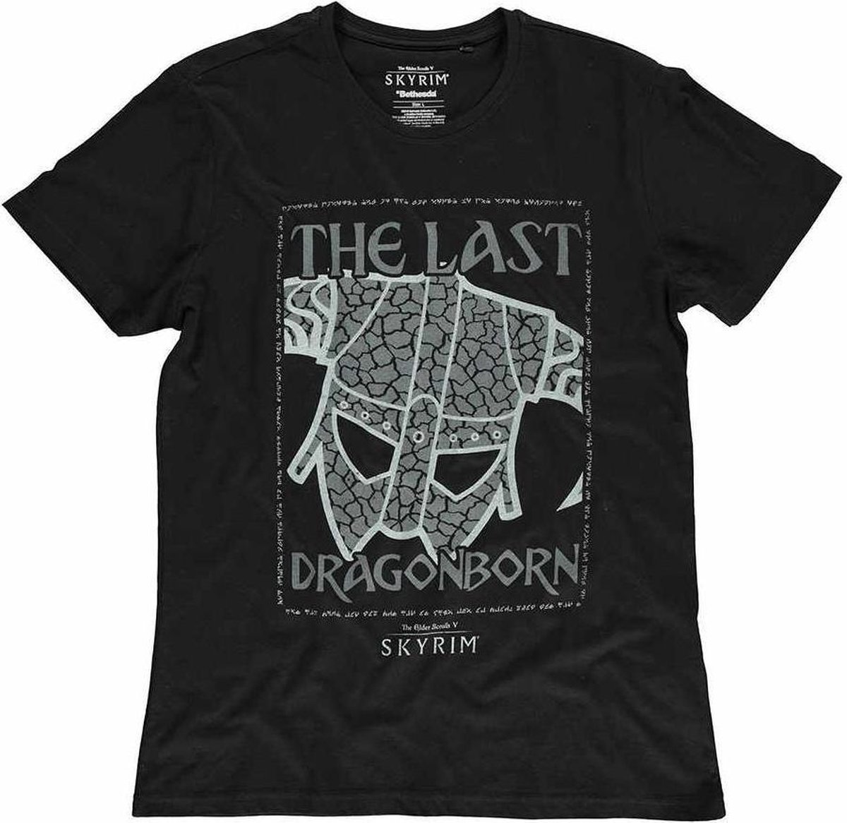 The Elder Scrolls V: Skyrim Heren Tshirt -XL- Last Dragonborn Zwart