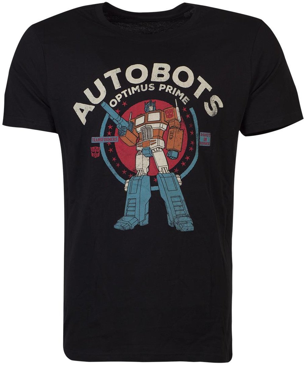 Transformers Heren Tshirt -L- Optimus Zwart