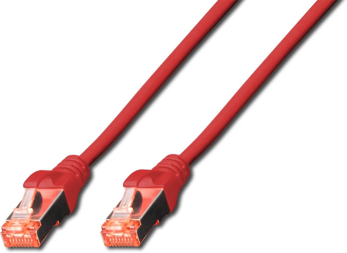 Digitus Cat6 S-FTP 10m 10m Cat6 SF/UTP (S-FTP) Rood netwerkkabel