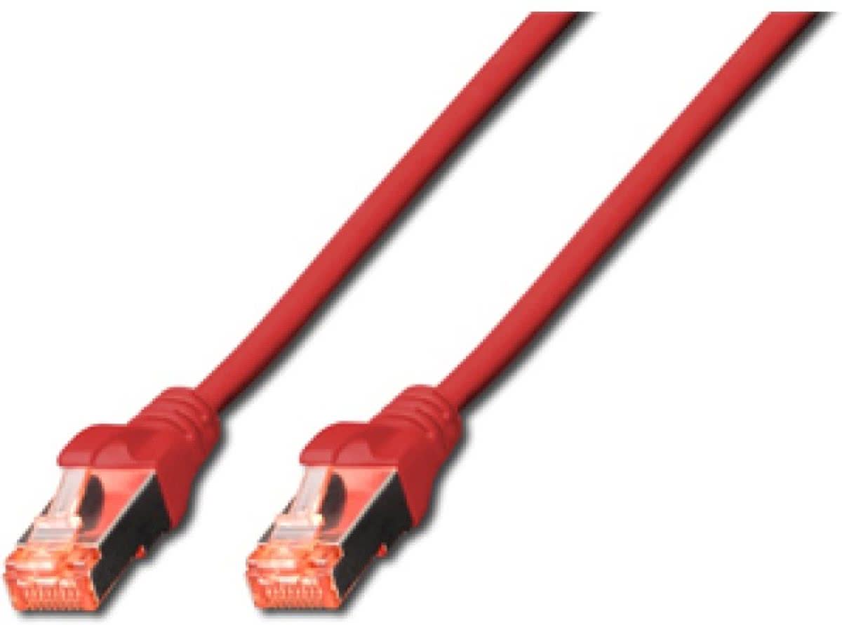 Digitus DK-1644-005/R - Netwerkkabel - RJ45 - 0.5 m - Rood