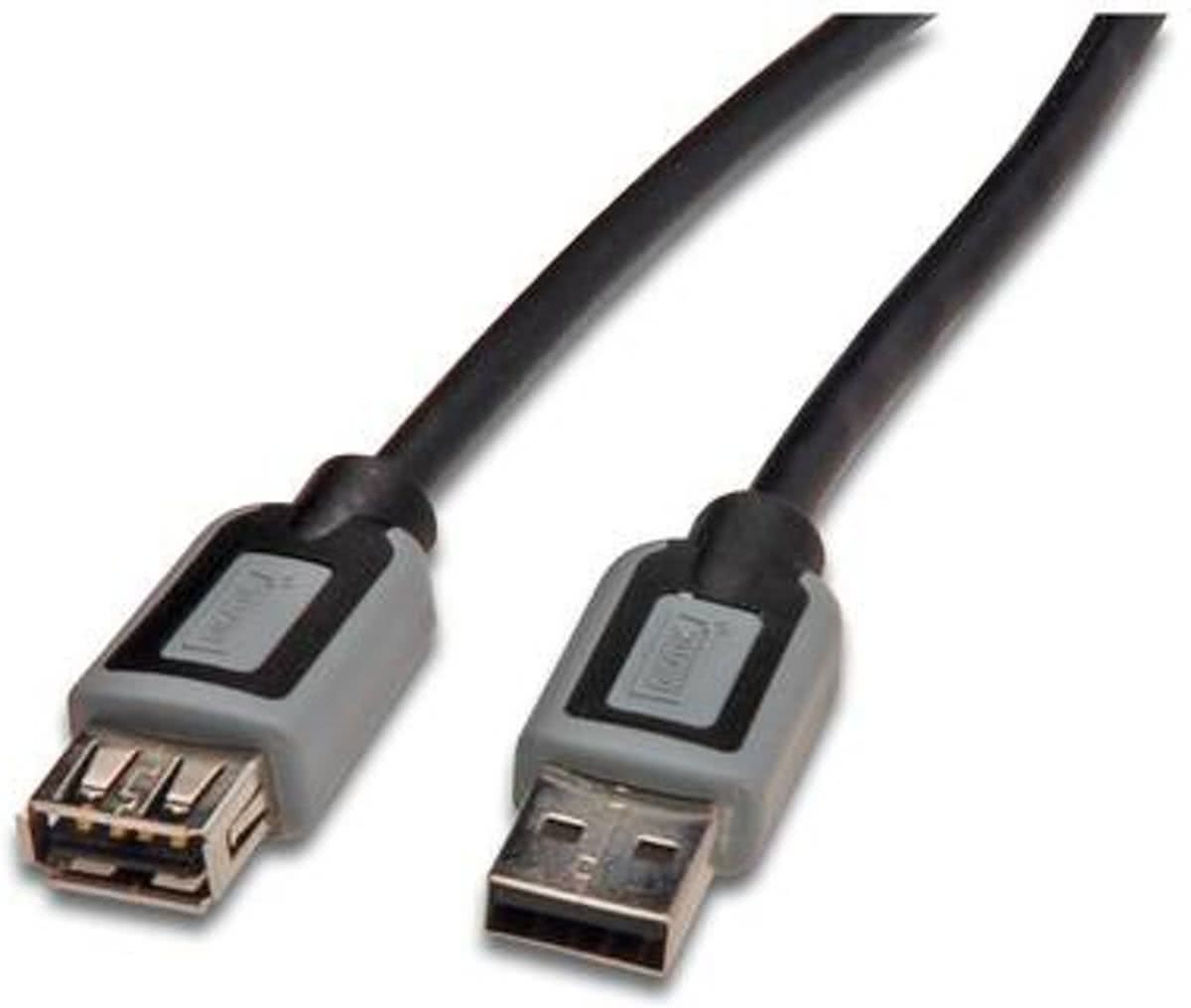 Digitus DK-300207-050-D 5m USB A USB A Mannelijk Vrouwelijk Zwart USB-kabel