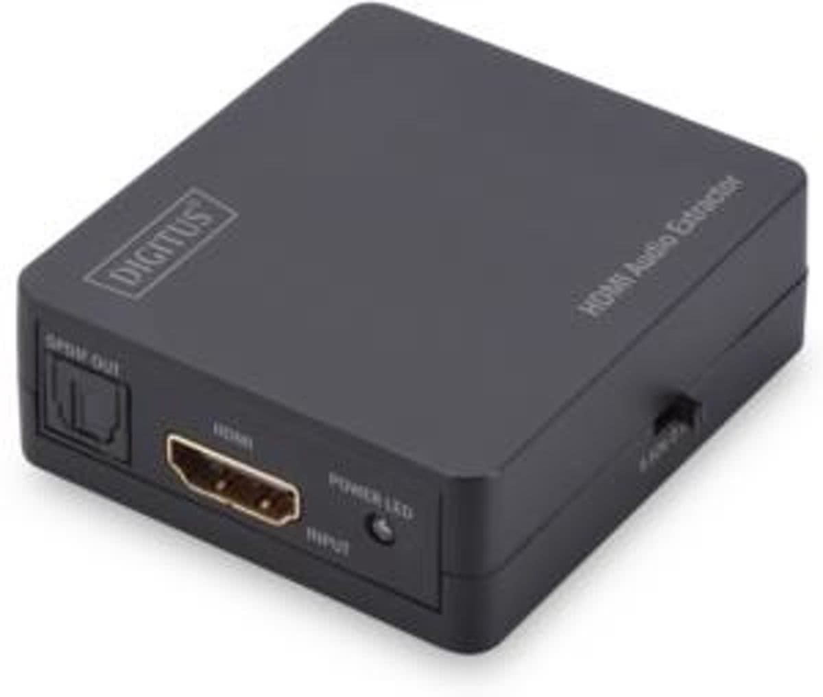 Digitus DS-40132 HDMI HDMI/3.5mm/Toslink Zwart kabeladapter/verloopstukje