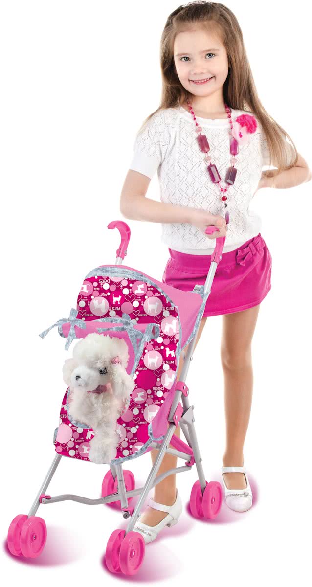 Luxury Pets Wandelwagen met Pluche Hondje