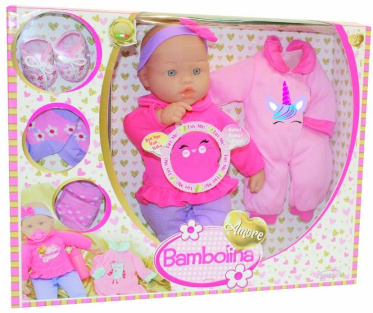 POP AMORE 36CM  BABY SOUNDS+KLEDIJ