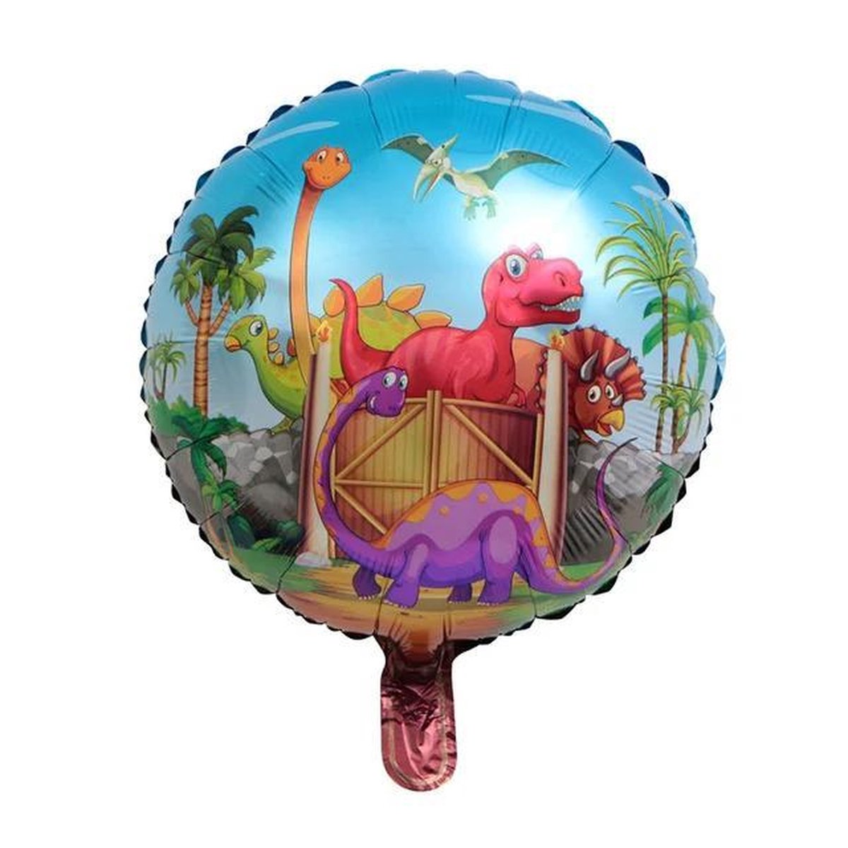 Dinosaurus Folieballon Rond 45 cm