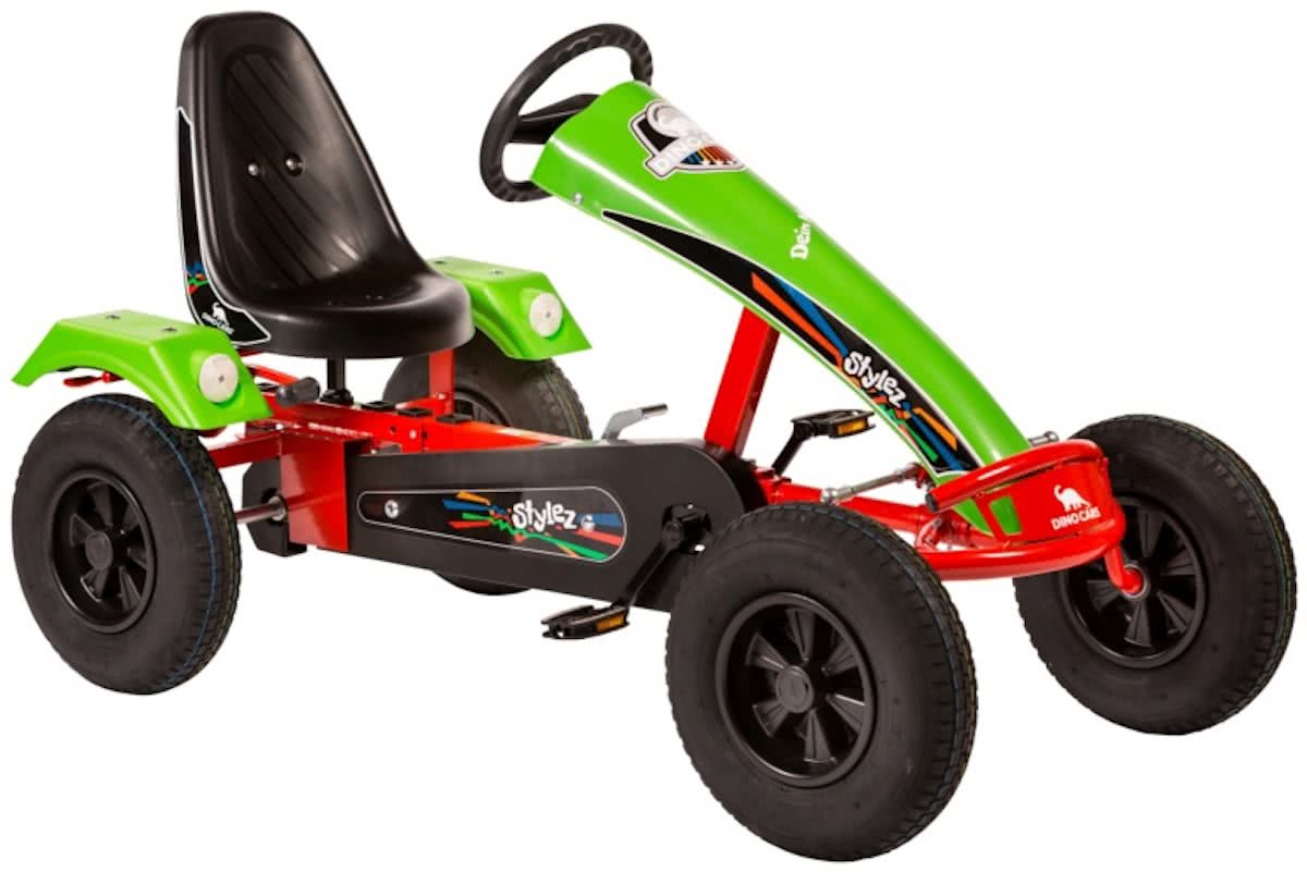 Dino Cars Stylez Skelter Met Racebanden Rood / Groen